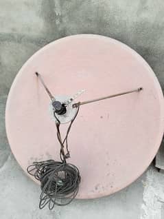 Dish antenna with all accessories for sale