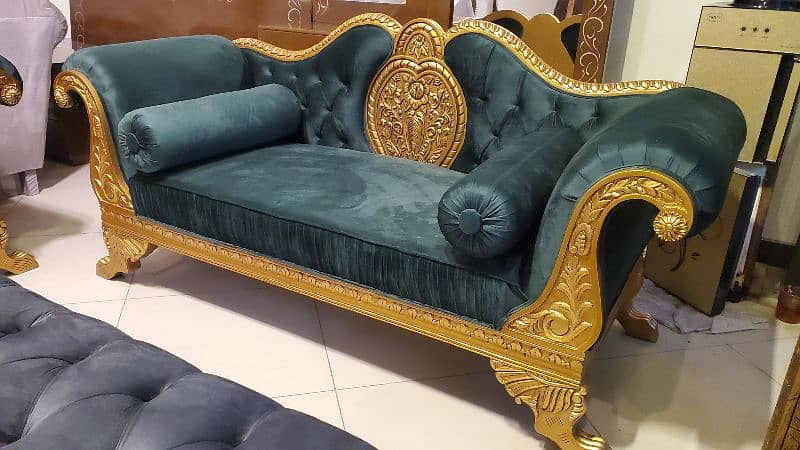 Solid Sheesham Wood Sofa Set 1