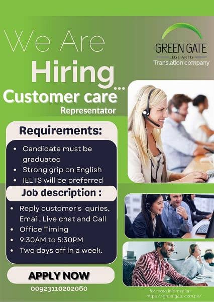 We are Hiring Customer care representatives, [urgently Required) 2