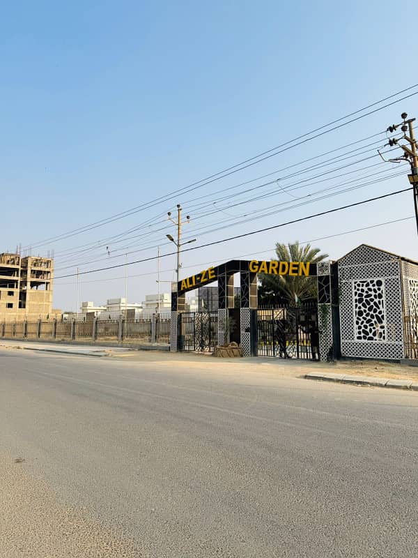 Plot For Sale in Ali Ze Garden Malir Gated Boundary Wall project 3