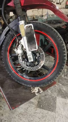 yamaha ybr g bike front tyre with tube 0