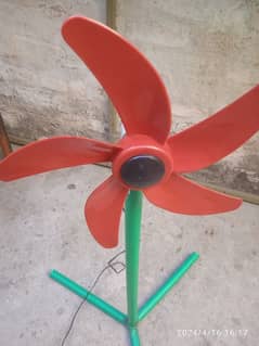 12 VOLT fan with 11.1 volt lithium battery with fiting