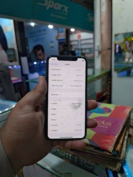 iPhone x 64gb non pta face id fail penal glass damage 6