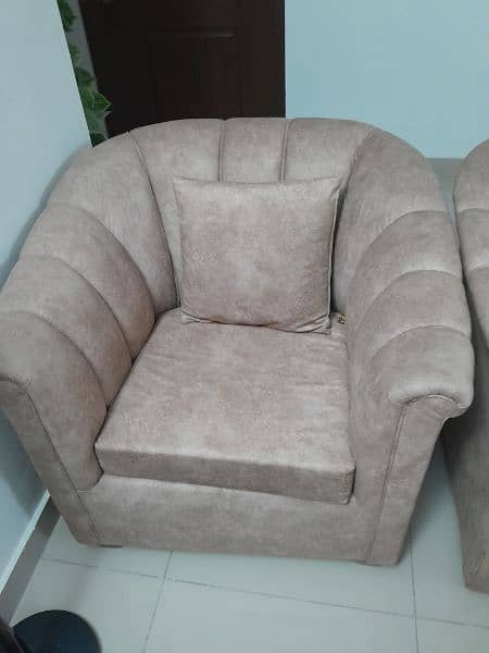 Sofa set two single seater and one 3 seater 1