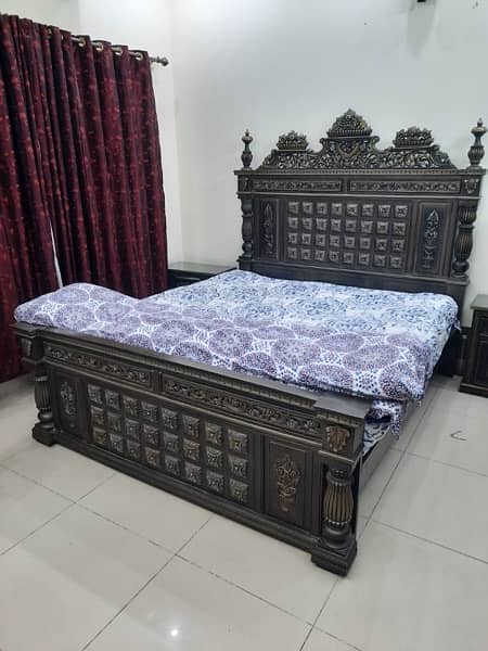 Bed set (Chinioti style) with Dressing Table 1