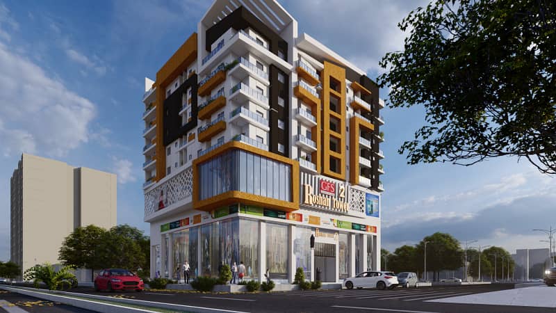 ROSHAN TOWER 2 APARTMENTS AVAILABLE ON 5 YEARS INSTALLMENT PLAN NORTH TOWN RESIDENCY PHASE 1 3