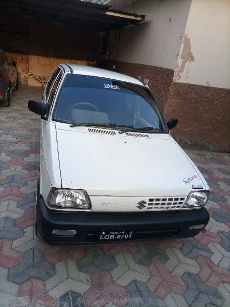 Suzuki mehran for sale model 1990 CNG use white Color 1