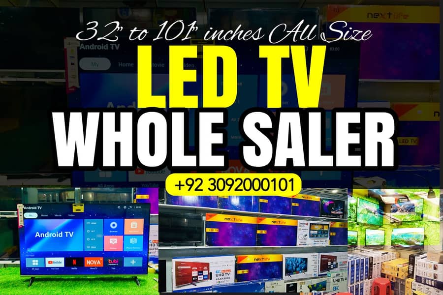 brand new LED tv latest model all size big offer available 3