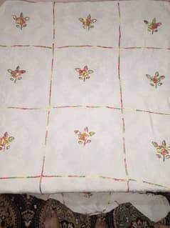 Linen shawl/dopatta with Handwork, Nice design