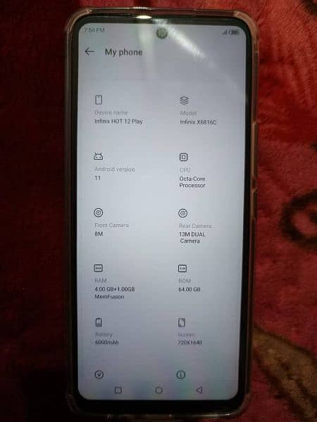 infinix hot12 play 10 by 10 condition hai 3