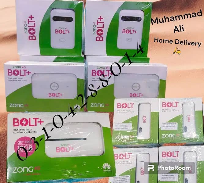 without SIM STOCK zong Mobilink Wifi The best 4G internet experience 3