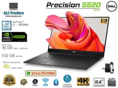 Dell Precision 5520, Core i7 7th HQ, 4K Touch, 4GB Nvidia, Workstation