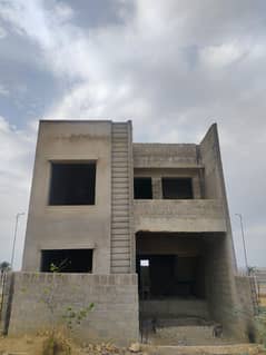 Gray structure villa available for sell in Bahria Town Karachi