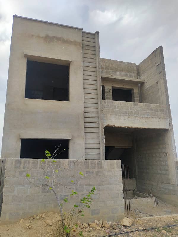 Gray structure villa available for sell in Bahria Town Karachi 1
