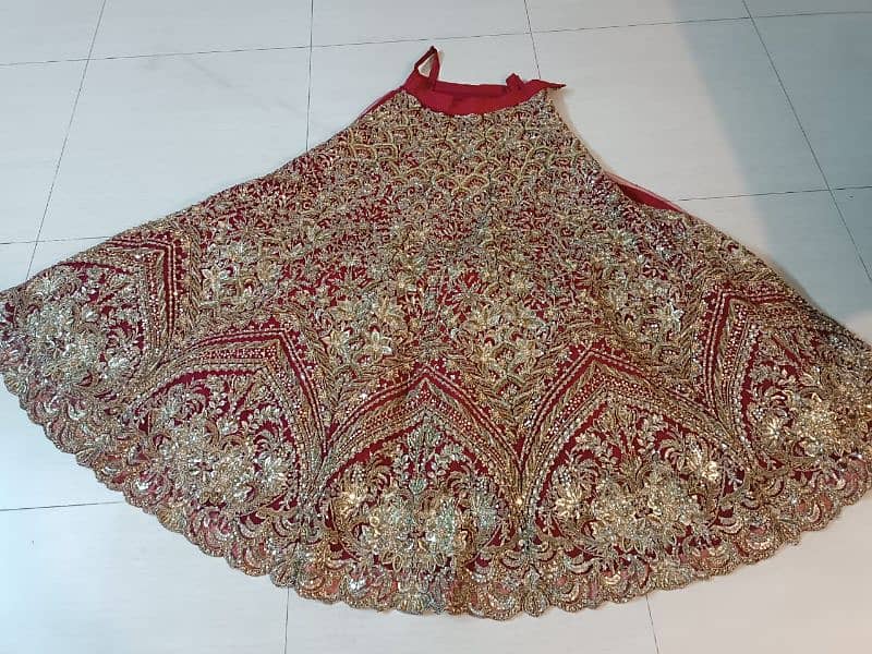 Red and Dull Gold Baraat Wedding Dress-used only once 1