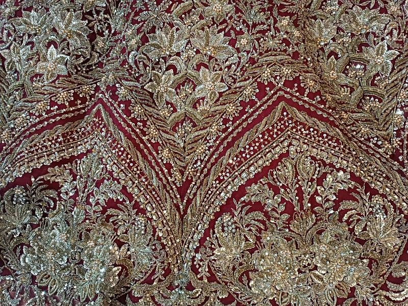 Red and Dull Gold Baraat Wedding Dress-used only once 3