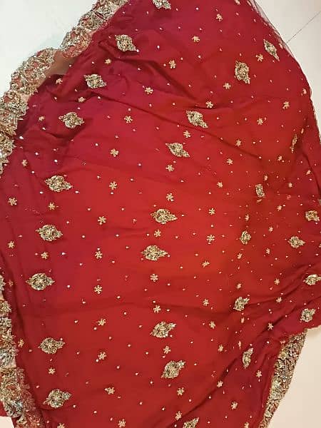 Red and Dull Gold Baraat Wedding Dress-used only once 4
