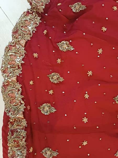 Red and Dull Gold Baraat Wedding Dress-used only once 5