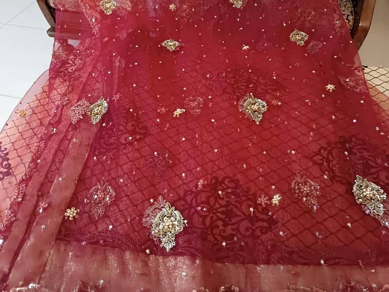 Red and Dull Gold Baraat Wedding Dress-used only once 8