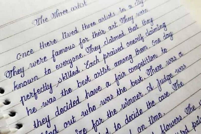 Handwriting assignment work 1