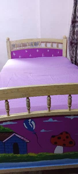 kids single bed with mattress 0