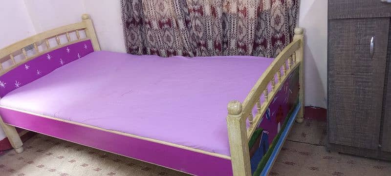 kids single bed with mattress 2
