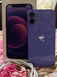 iphone 12 mini purple with cable and box non pta 0
