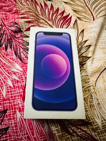 iphone 12 mini purple with cable and box non pta 6