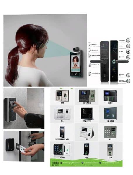 biometric zkteco attendance electric smart locks access control system 0