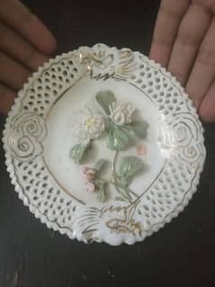antique Chinese wall/table  decor mini plates 0