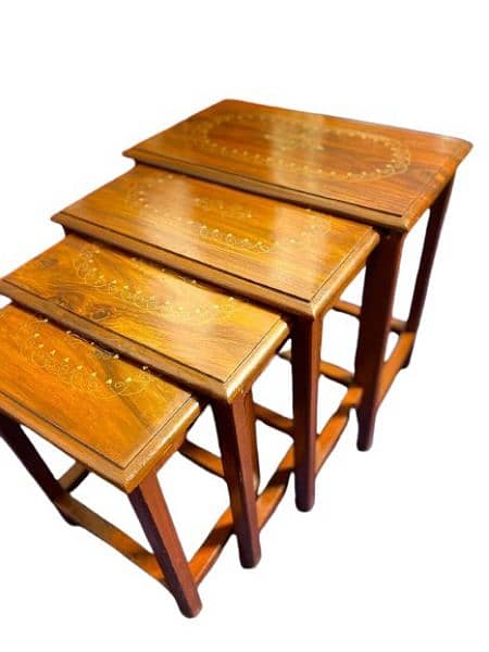 Wooden Nesting Table Set 1