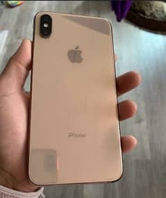 iphone xs max  64 jb non pta panel change  gold clur with box all ok