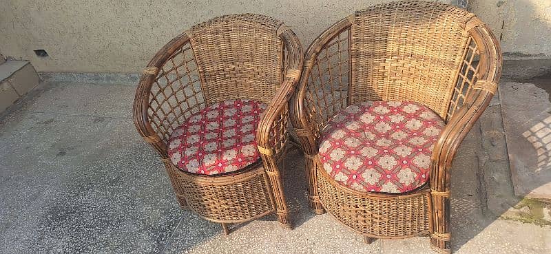 thai bamboo outdoor chairs High quality almost unused 1