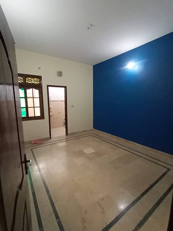 120 yards Ground Floor 2 bed rooms, 1 Lounge & 1 drawing room House for RENT in North Karachi 5-c/1, 18 meter Road, near BILAL SCHOOL 5