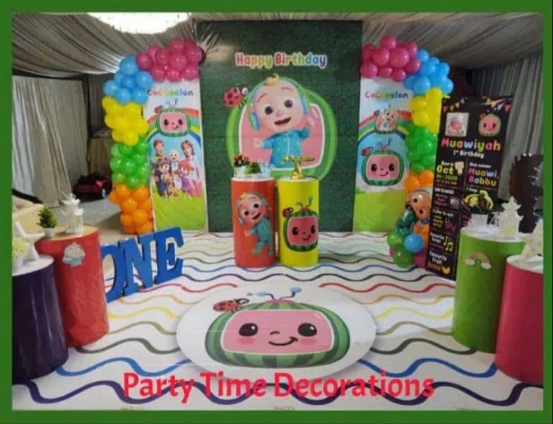 Baloon decore/birthday/aqeeqa decor/baby welcome/magic show /jumping 3