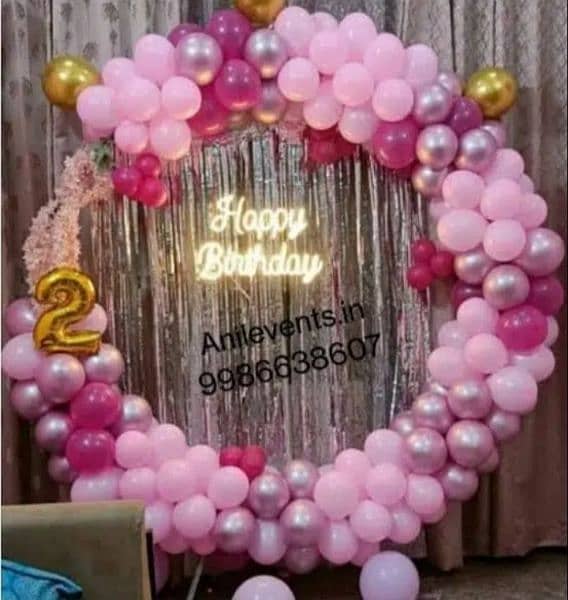 Baloon decore/birthday/aqeeqa/baby welcome/magic /jumping 3
