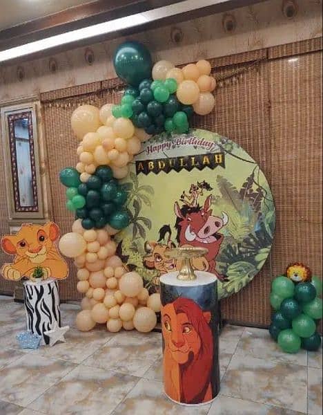 Baloon decore/birthday/aqeeqa decor/baby welcome/magic show/jumping 7