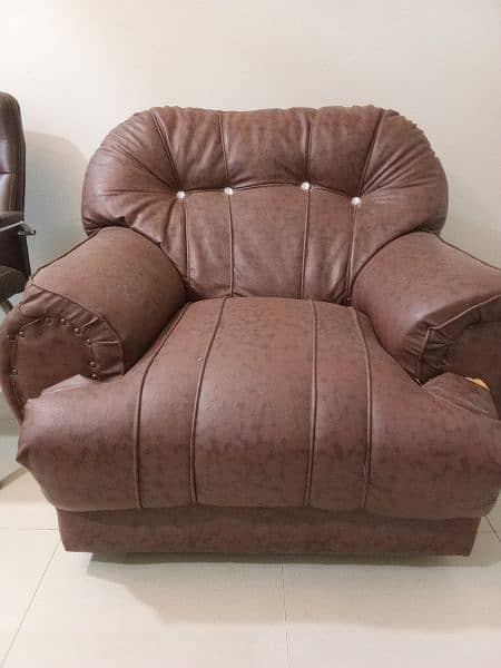 7 seater Big Sofa Brown Color 2