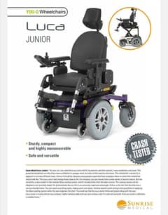 LUCA Junior Electric Wheel Chair | Imported from Belgium 0