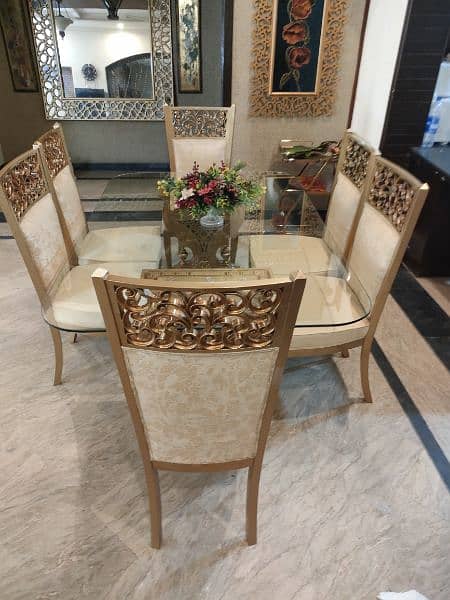 dinning table with 6 chairs brand new 0