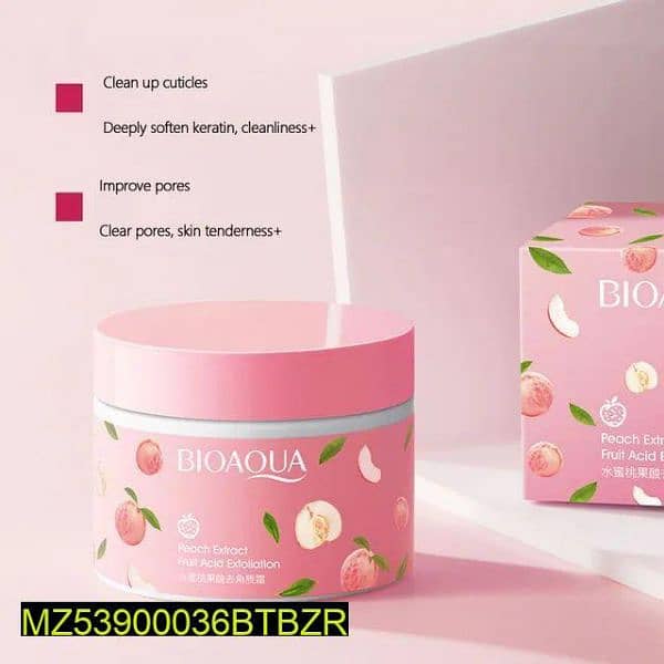 Bioaqua peach Extract Exfoliating Face gal , 140g, free delivery 2