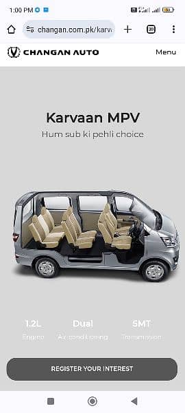 Rent a Car service / Car Rental /Changan karvan 7 seater/ With Driver 6