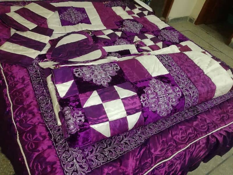 king size Bridal quilt bed sheet 2