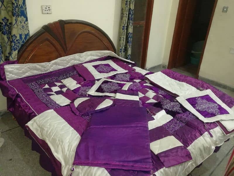 king size Bridal quilt bed sheet 3
