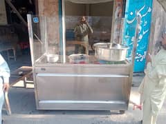 Biryani Steel counter With Strong Glass Urgently for Sale 0