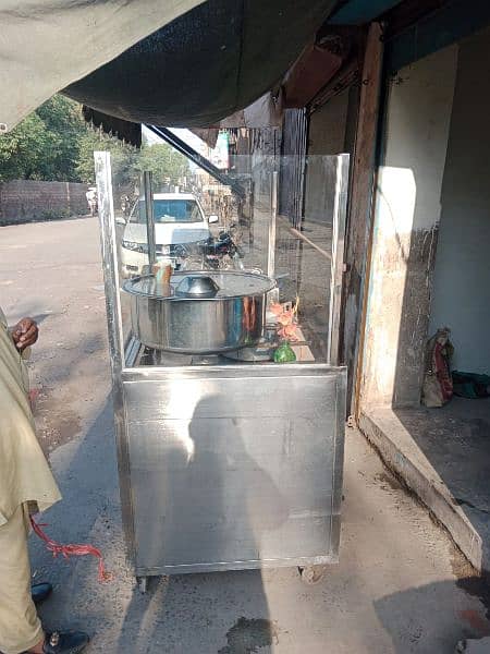 Biryani Steel counter With Strong Glass Urgently for Sale 1