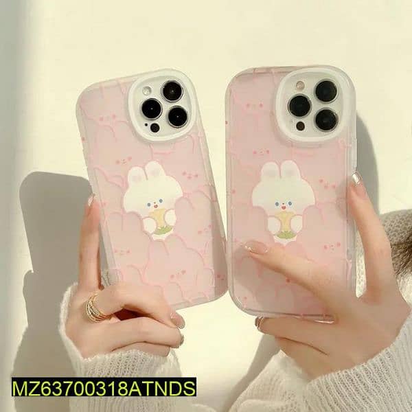 Cute Pink rabbit iPhones case cover only 1