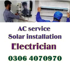 Solar installation / AC Repair / AC service  and Electracian