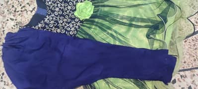 Beautiful green and blue frock