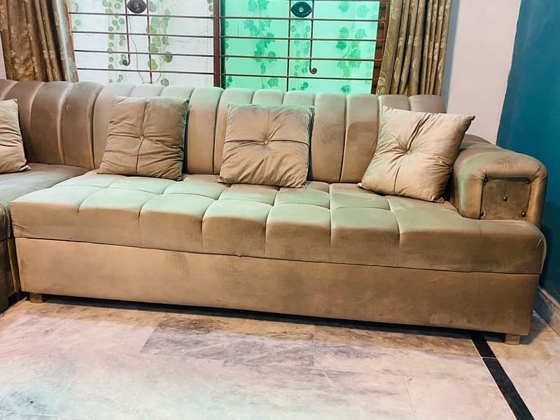 L shape Sofa, Condition Like New, Carefully Used, 7 Seater Sofa 3